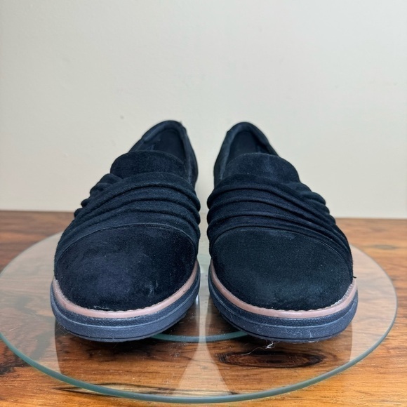Clarks Collection Slip-On Loafers - Sharon Villa in black suede - Picture 8 of 16